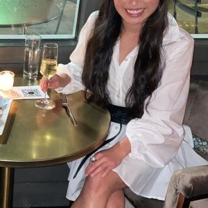 FREE PEOPLE White Button Up, size XS